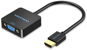 Vention HDMI zu VGA Converter with Female Micro USB USB and Audio Port 0.15m Black - Adapter