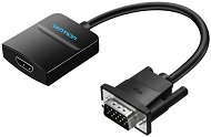 Vention VGA to HDMI Converter with Female Micro USB and Audio Port, 0.15m, Black - Adapter
