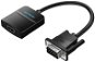 Redukcia Vention VGA to HDMI Converter with Female Micro USB and Audio Port 0,15 m Black - Redukce