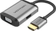 Adapter Vention HDMI to HDMI + VGA Converter, 0.15m, Grey, Metal Type - Redukce