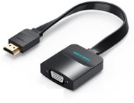 Redukcia Vention Flat HDMI to VGA Converter with Female Micro USB and Audio Port 0.15m Black - Redukce