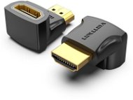 Vention HDMI 90 Degree Male to Female Adapter Black 2 Pack - Átalakító
