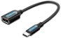 Vention USB-C (M) to USB (F) OTG Cable 0.15m Black PVC Type - Redukcia