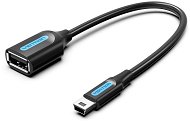 Vention Mini USB (M) to USB (F) OTG Cable 0.15m Black PVC Type - Redukcia