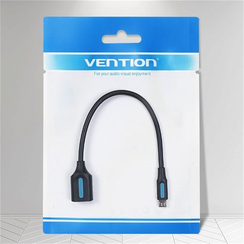 USB 3.1(Gen 1) C Male to A Female OTG Cable 0.15M Black PVC Type