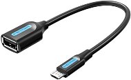 Vention Micro USB (M) to USB (F) OTG Cable 0.15m Black PVC Type - Átalakító