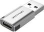 Vention USB 3.0 (M) to USB-C (F) Adapter Gray Aluminum Alloy Type - Adapter