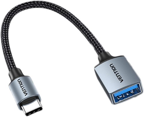 USB 3.1(Gen 1) C Male to A Female OTG Cable 0.15M Black PVC Type