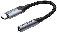 Vention Cotton Braided USB-C Male to 3,5 mm Earphone Jack Adapter 0.1M Gray Aluminum Alloy Type - Adapter