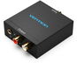 Vention Optical Fiber/Coaxial Digital Audio to TRS 3,5 mm/2 RCA Audio Converter Black Aluminum Alloy Type - Redukcia