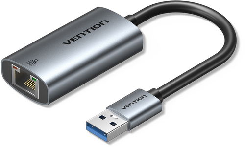 Vention USB-A-auf-Gigabit-Ethernet-Adapter 0,15 m Grau Aluminiumlegierung Typ - Netzwerkkarte - Hauptbild
