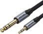 Vention Cotton Braided TRS 3.5mm Male to 6.5mm Male Audio Cable 0.5M Gray Aluminum Alloy Type - Audio-Kabel