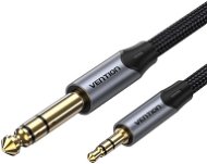 Vention Cotton Braided TRS 3.5mm Male to 6.5mm Male Audio Cable 2M Gray Aluminum Alloy Type - Audio-Kabel