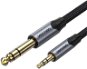 Vention Cotton Braided TRS 3.5mm Male to 6.5mm Male Audio Cable 5M Gray Aluminium Alloy Type - AUX Cable