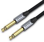 Vention Cotton Braided 6.5mm Male to Male Audio Cable 1M Grey Aluminium Alloy Type - AUX Cable