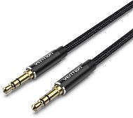 Vention Cotton Braided 3.5 mm Male to Male Audio Cable 0.5 m Black Aluminum Alloy Type - Audio kábel