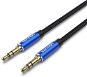 Vention Cotton Braided 3.5mm Male to Male Audio Cable 5m Black Aluminum Alloy Type - Audio kábel