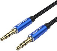 Vention Cotton Braided 3.5mm Male to Male Audio Cable 0.5m Blue Aluminum Alloy Type - AUX Cable