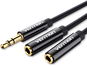 Audio kábel Vention 3,5mm Male to 2x 3,5mm Female Stereo Splitter Cable 0,3m Black ABS Type - Audio kabel