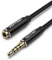 Vention Cotton Braided TRRS 3.5mm Male to 3.5mm Female Audio Extension Cable 10M Black Vention Alumi - AUX Cable