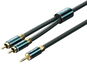 Vention Cotton Braided 3.5mm Male to 2RCA Male Audio Cable 1m Green Copper Type - Audio kábel