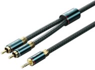 Audio-Kabel Vention Cotton Braided 3.5mm Male to 2RCA Male Audio Cable 1M Green Copper Type - Audio kabel
