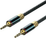 Vention Cotton Braided 3.5 mm Male to Male Audio Cable 1M Green Copper Type - Audio kábel