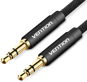 Audio kabel Vention Fabric Braided 3.5mm Jack Male to Male Audio Cable 2m Black Metal Type - Audio kabel