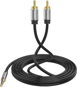 Vention 3.5mm Jack Male to 2x RCA Male Audio Cable 10m Black Metal Type - AUX Cable