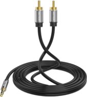 Vention 3.5mm Jack Male to 2x RCA Male Audio Cable 10m Black Metal Type - Audio kábel