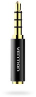 Vention 3.5mm Jack Male to 2.5mm Female Audio Adapter, Black Metal, Type - Adapter