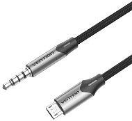 Vention Micro USB (M) to TRRS Jack 3.5mm (M) Audio Cable, 1.5m - fekete - Audio kábel