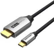 Videokabel Vention Baumwolle geflochtene USB-C zu HDMI Kabel 1m schwarz Aluminiumlegierung Typ - Video kabel