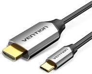 Vention USB-C to HDMI Cable 1m Black Aluminum Alloy Type - Videokábel