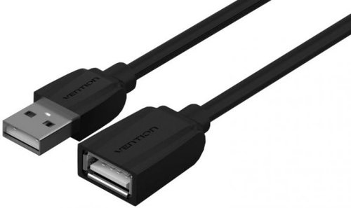 Vention USB2.0 Extension Cable, 3m, Black - Data Cable - Main image