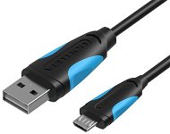 Vention USB2.0 to microUSB Cable 1m Black - Adatkábel