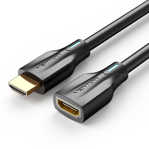 Vention HDMI 2.1 8K Extension Cable, 1.5m Black - Video Cable - Main image