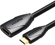 Vention Mini HDMI (M) to HDMI (F) Extension Cable / Adapter 1M Black - Videokábel