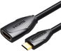 Video kábel Vention Mini HDMI (M) to HDMI (F) Extension Cable/Adapter 1 M Black - Video kabel