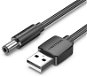 Vention USB to DC 5.5mm Power Cord 1.5M Black Tuning Fork Type - Stromkabel