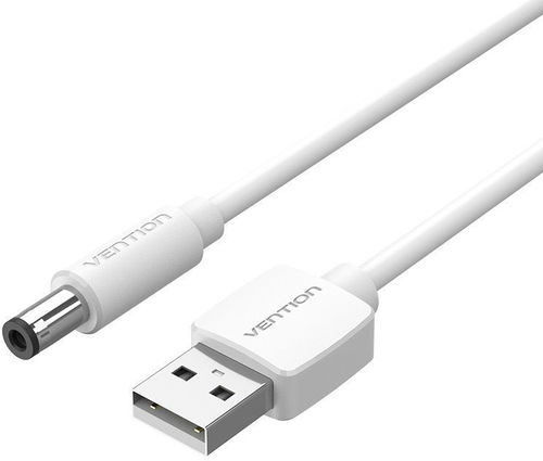 Vention USB to DC 5.5mm Power Cord 0.5M White Tuning Fork Type - Napájecí kabel - Hlavní obrázek