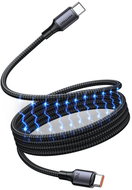 Vention USB 2.0 C Male to C Male 5A Magnetic Cable 1M Black Aluminum Alloy Type - Power Cable