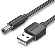 Vention USB to DC 5.5mm Power Cord 0.5M Black Tuning Fork Type - Tápkábel