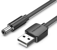 Vention USB to DC 5.5mm Power Cord 1M Black Tuning Fork Type - Tápkábel