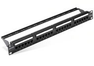 Vention Cat.5E UTP 24 Ports Keystone Patch Panel Schwarz - Patch Panel