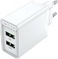 Vention 2-Port USB (A+A) Wall Charger (18W) White - Nabíječka do sítě