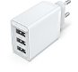 Vention 3-port USB Wall Charger (12 W/12 W/12 W) White - Nabíjačka do siete