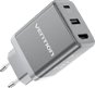 Vention USB-C + USB-A + HDMI GaN Laptop + Nintendo Switch Dock (60 W/5 W/4 K@60 Hz) Gray - Nabíjačka do siete