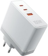 AC Adapter Vention Ultra 3-Port USB (C+C+A) GaN Charger (100W/100W/30W) White - Nabíječka do sítě