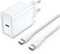 Vention 1-port 25W USB-C Wall Charger with USB-C Cable White - Nabíječka do sítě